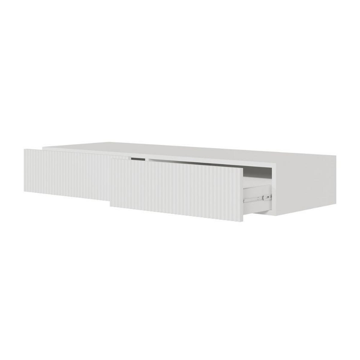 KONSOLE Veldio Weiß 110 cm - Weiß, Holzwerkstoff (110/16/40cm) - Selsey