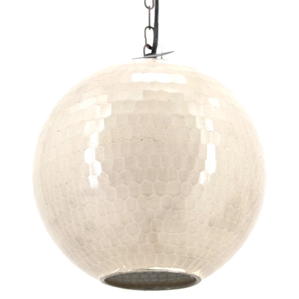 HÄNGELEUCHTE Ø25x116 cm, Glas, Creme - Creme, Glas (25/25/116cm) - PTMD Collection