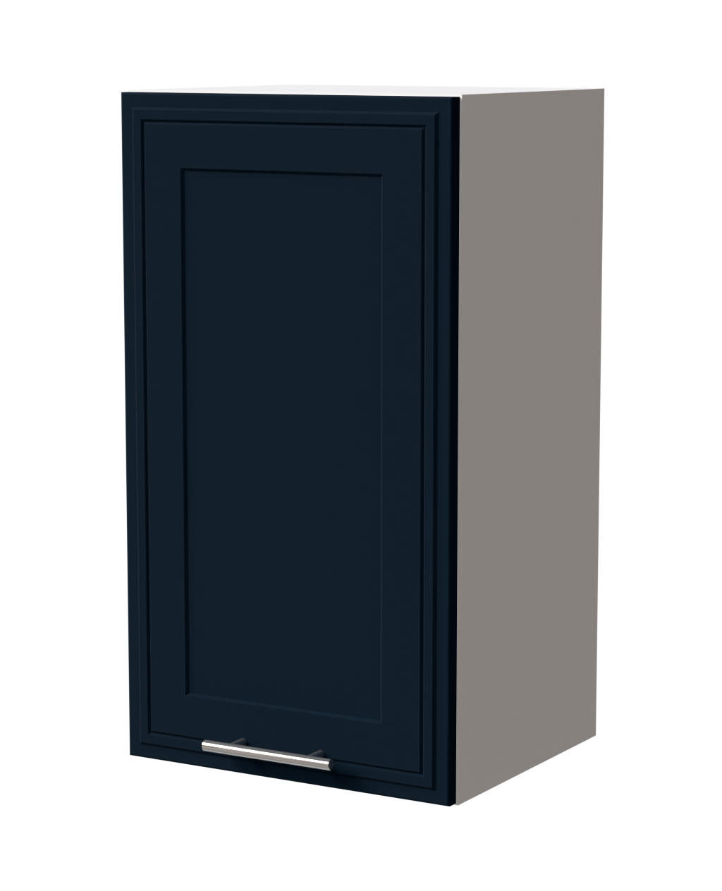 HÄNGESCHRANK Salo W2/40 Weiß / Indigo Matt 40 / 32,5 / 72cm - Weiß/Dunkelblau, Holz/Holzwerkstoff (40/72/32.5cm) - Feldmann-Wohnen