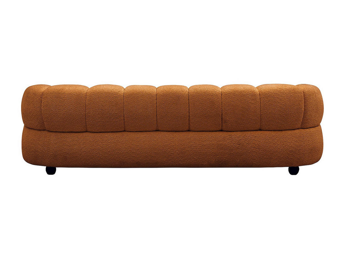 SOFA - 4 Personen - stoff - terracotta Coliani - Terracotta, Holz/Textil (250/73/94cm) - Vente-Unique