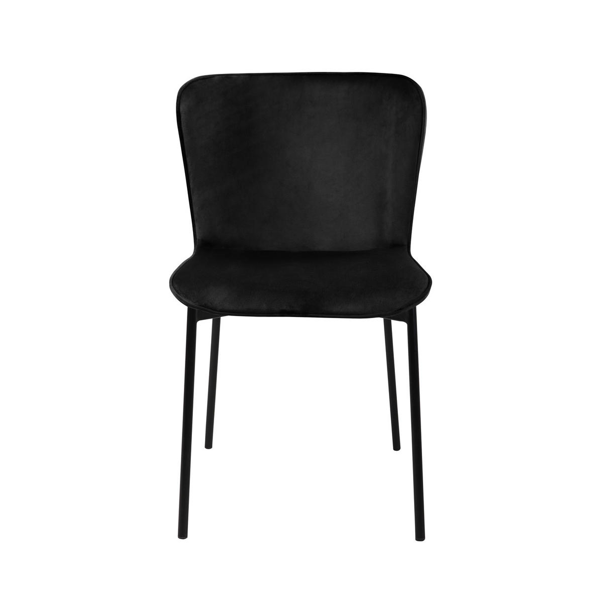 ESSZIMMERSTUHL MARY 2er Set - Schwarz, Textil (50/81/50cm) - SVITA