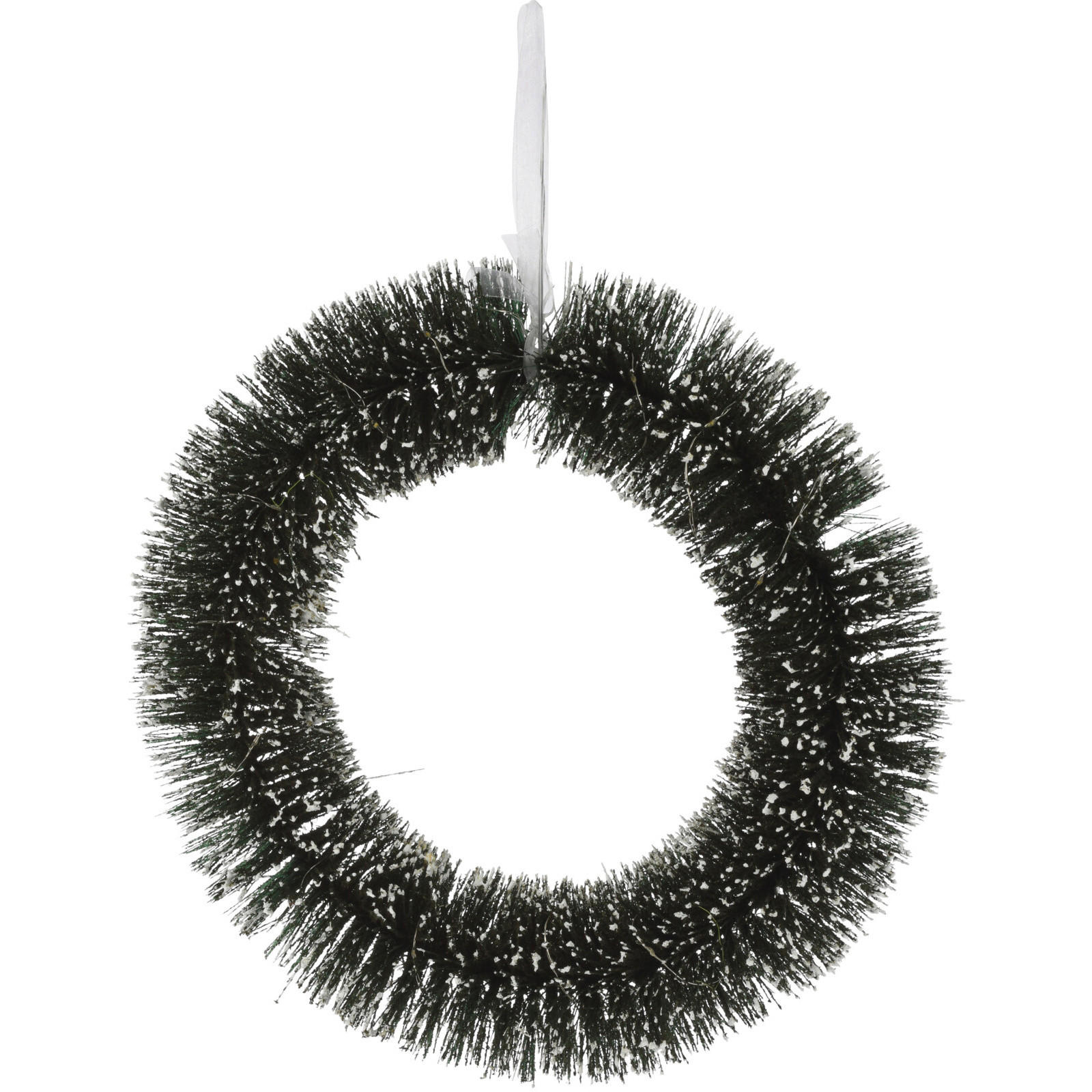 WEIHNACHTSKRANZ mit LED-Beleuchtung 40/8/40 cm - Grün, Kunststoff (8/40/40cm) - Home Styling Collection