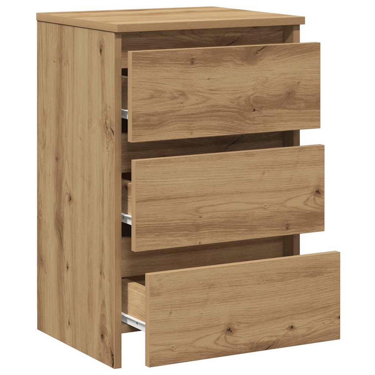 NACHTTISCH Artisan-Eiche 40/35/62,5 Cm Holzwerkstoff - Braun, Holzwerkstoff (35/62.5/40cm) - vidaXL