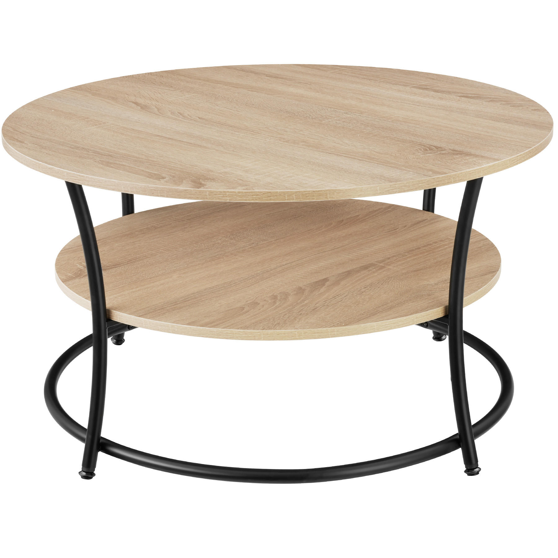 COUCHTISCH Cromford,80 x 46 cm,Industrial Holz hell, Eiche Sonoma - Naturfarben, Holzwerkstoff (80/80/46cm) - tectake
