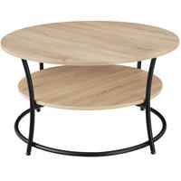 COUCHTISCH Cromford,80 x 46 cm,Industrial Holz hell, Eiche Sonoma - Naturfarben, Holzwerkstoff (80/80/46cm) - tectake