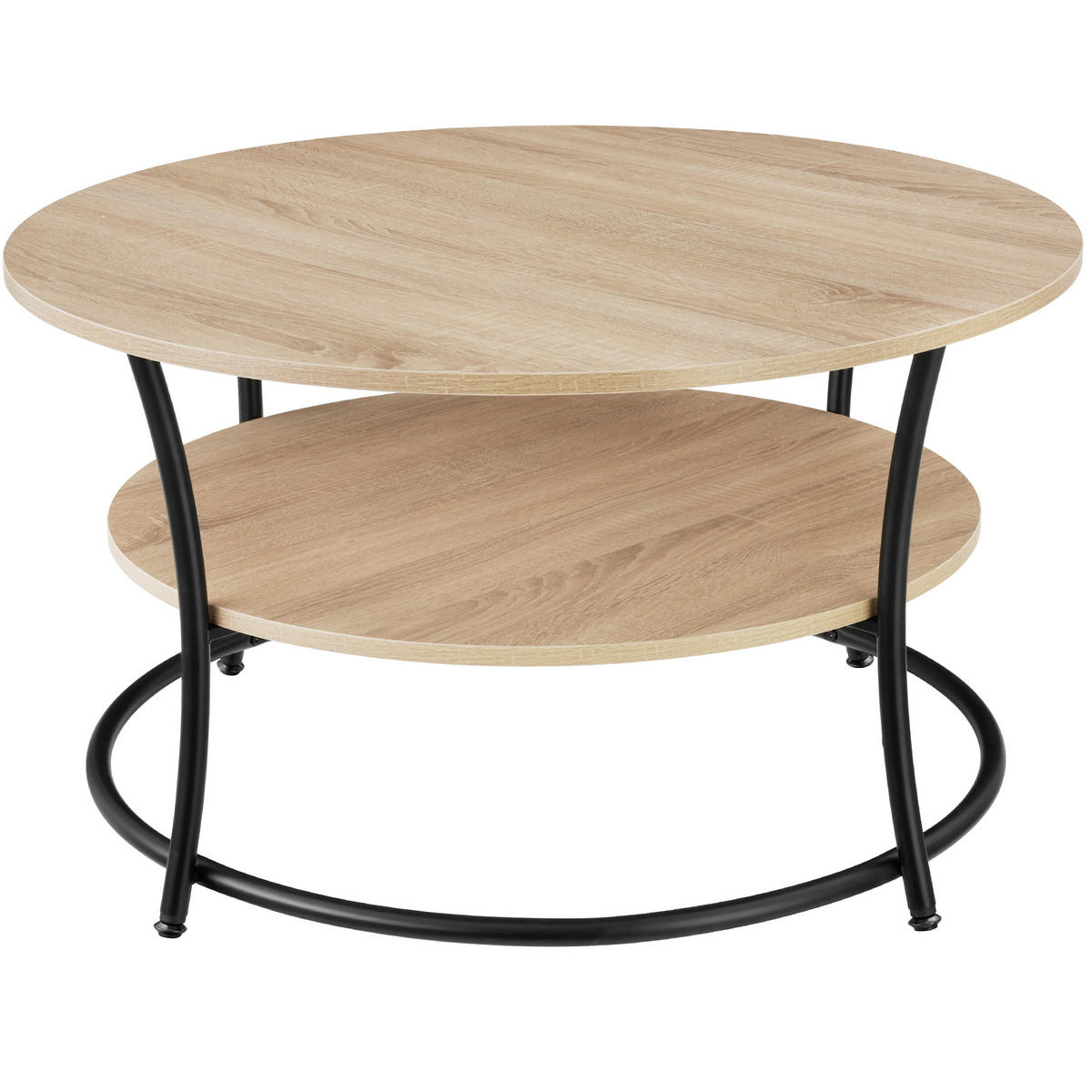 COUCHTISCH Cromford,80 x 46 cm,Industrial Holz hell, Eiche Sonoma - Naturfarben, Holzwerkstoff (80/80/46cm) - tectake