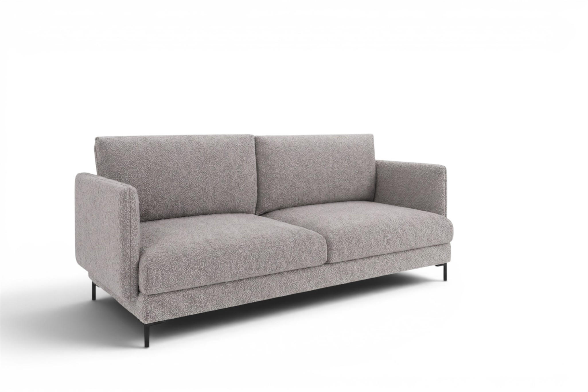 SOFA Helmer 3-sitzer In Stoff Baloo - Grau, Holzwerkstoff/Textil (226/95/95cm) - Fun Möbel