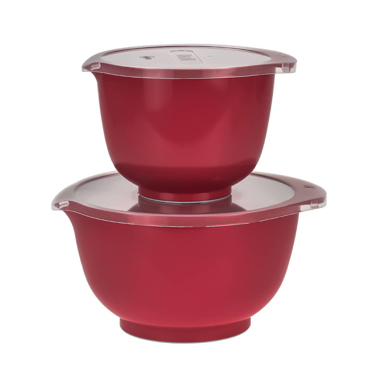 RÜHRSCHÜSSEL-SET Margrethe New rot (2tlg) - Rot, Kunststoff (21/15cm) - Rosti