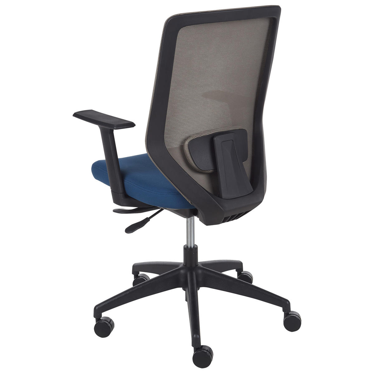 BÜROSTUHL Blau Virtuoso - Blau/Schwarz, Textil (53/97/53cm) - Beliani