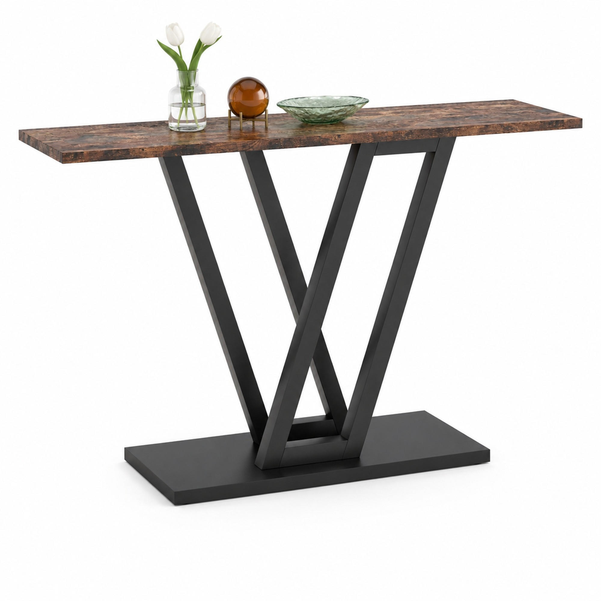 Meubliv Konsolentisch Schwarz 30x80x110 cm