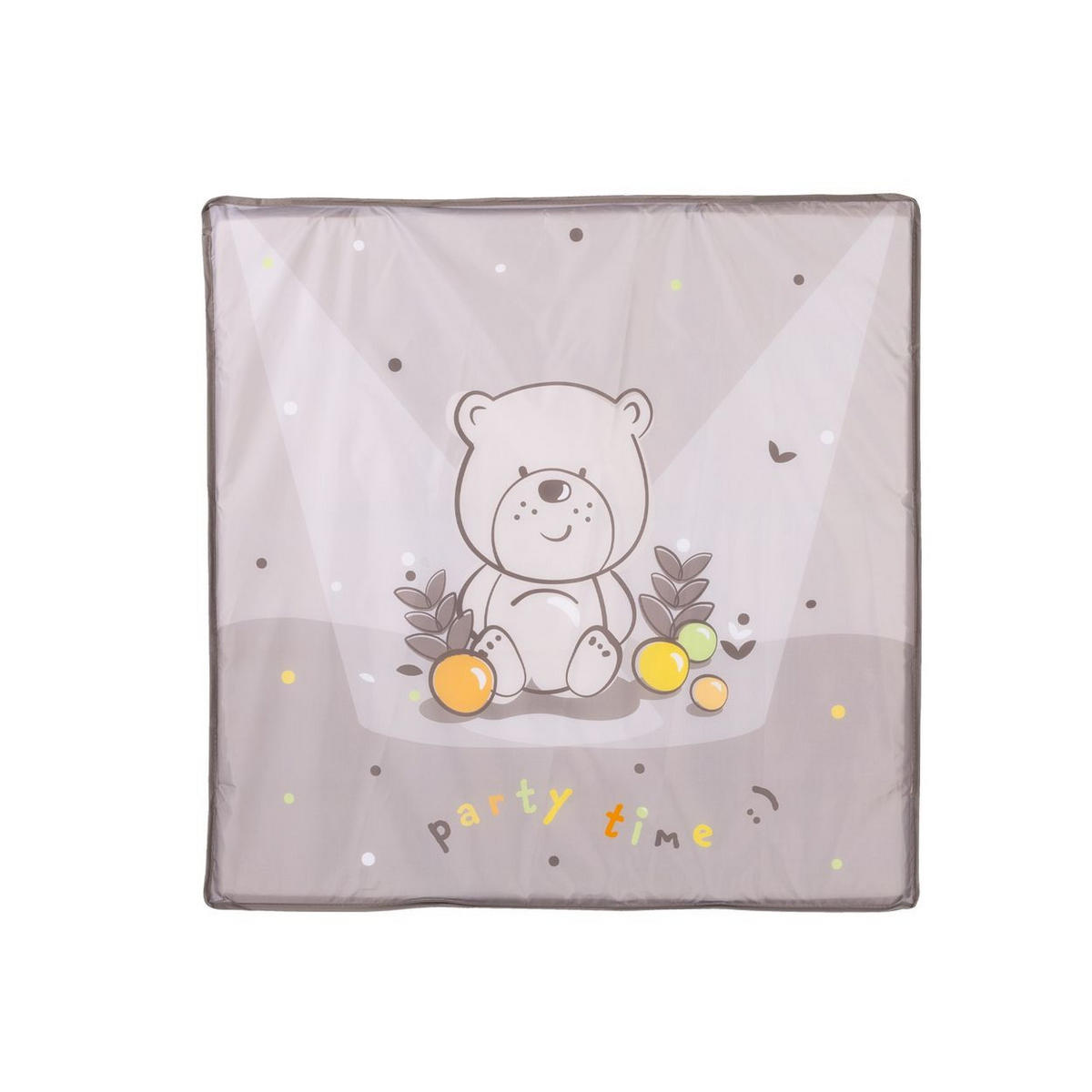 LAUFSTALL Pop-up braun Matratze, Tragetasche, Seiteneingang, faltbar, Babyreisebett - Beige, Metall (100/77/100cm) - Chipolino