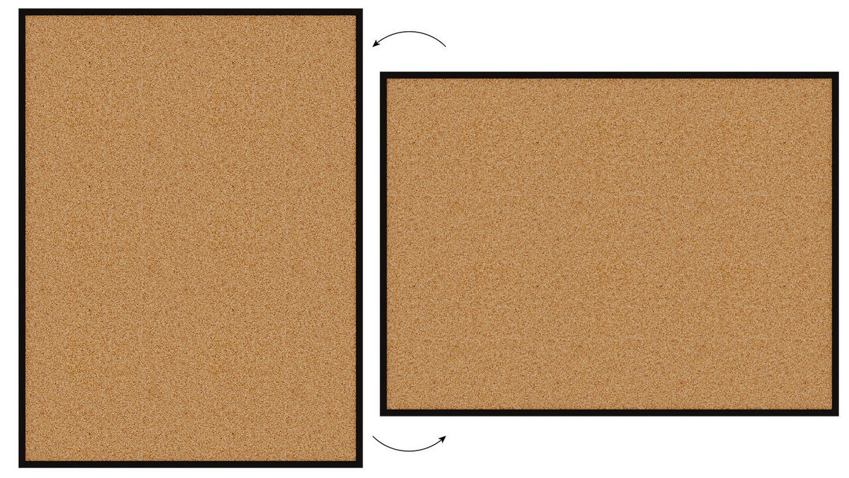 PINNWAND mit schwarzem Naturholzrahmen 120x90cm - Schwarz, Holz (120/90/1.5cm) - ALLboards