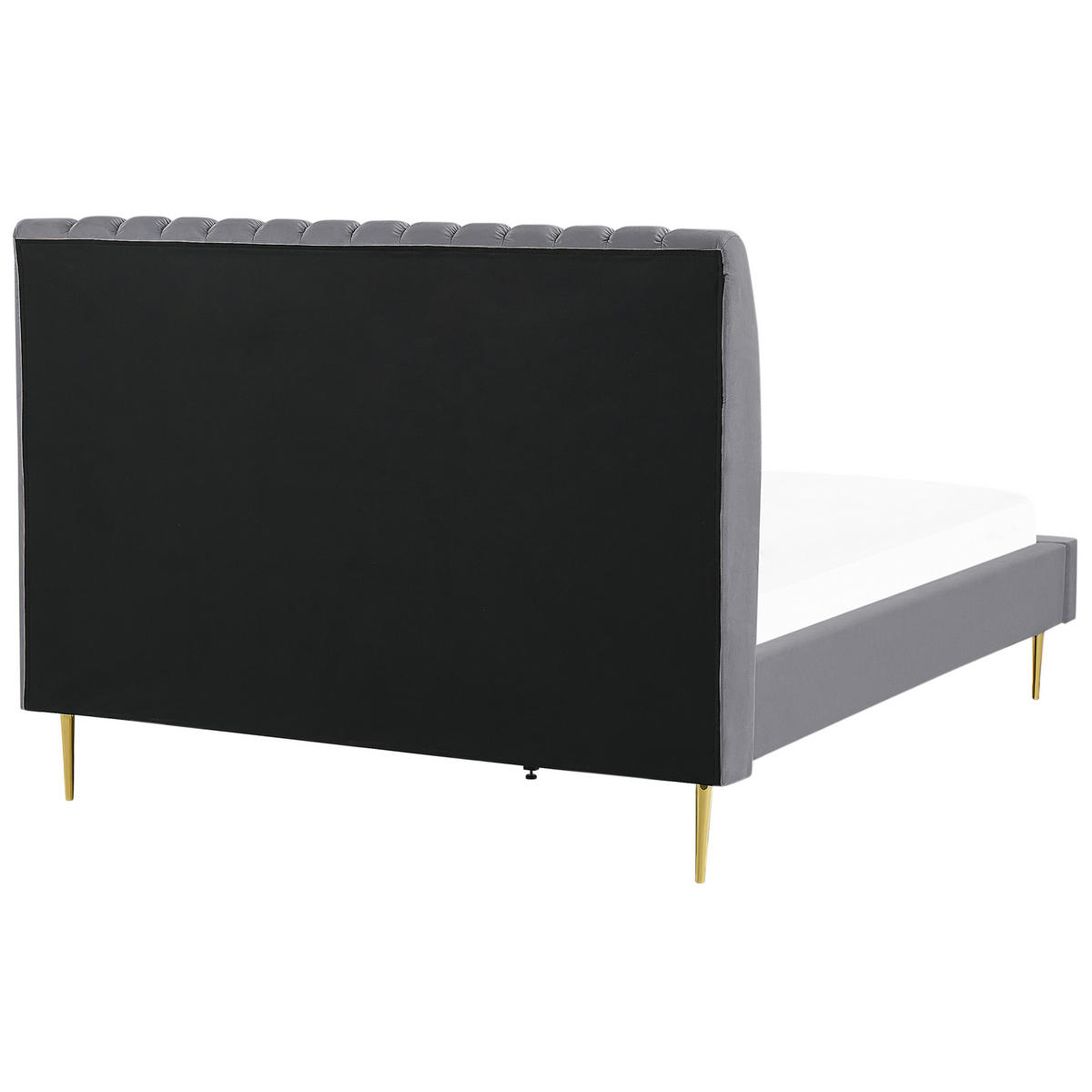 POLSTERBETT 140/200cm Grau Marville - Grau, Textil (140/200cm) - Beliani