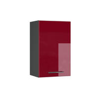 HÄNGESCHRANK Fame-Line Bordeaux Hochglanz 45 cm - Bordeaux/Anthrazit, Holzwerkstoff (45/72/34.1cm) - Vicco