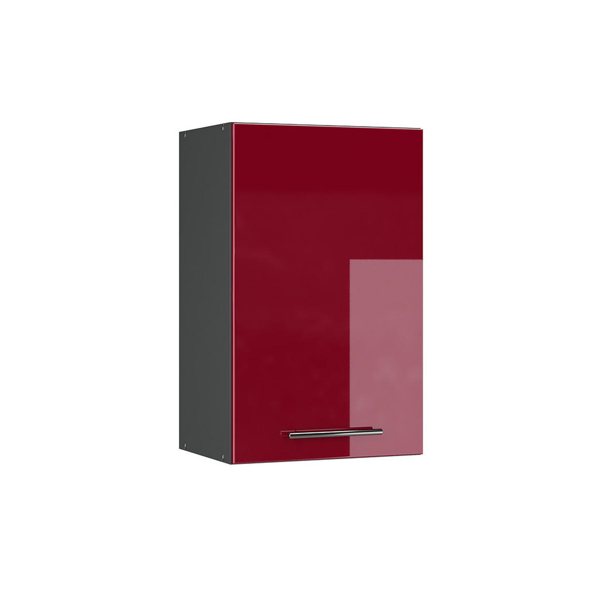 HÄNGESCHRANK Fame-Line Bordeaux Hochglanz 45 cm - Bordeaux/Anthrazit, Holzwerkstoff (45/72/34.1cm) - Vicco