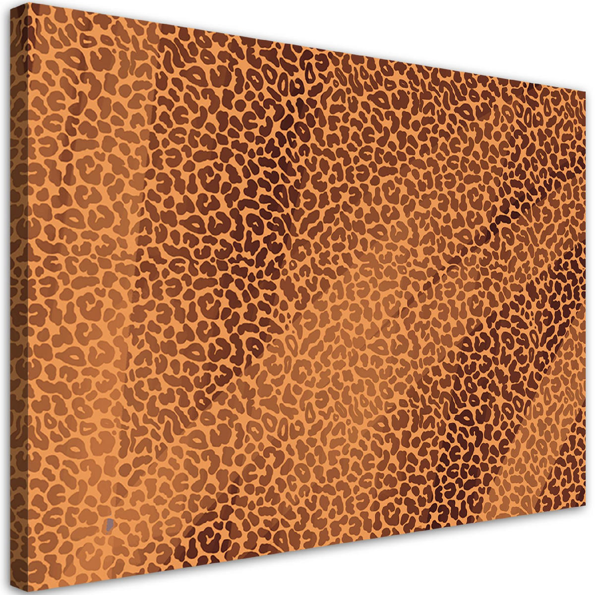 WANDBILD leopard leopard pelfpatches muster - Orange, Textil (60/40cm) - Feeby
