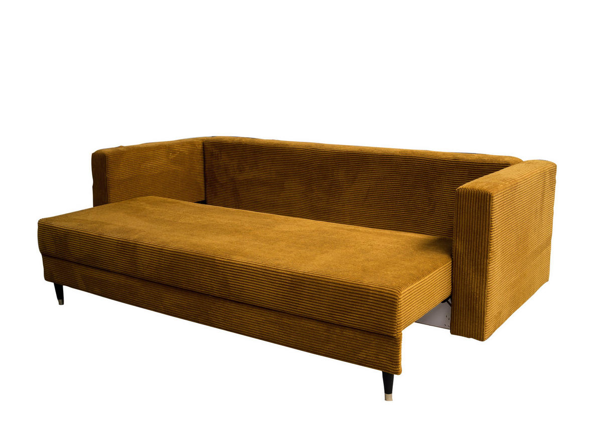 SITZSOFA Senfgelb SONTI Ausziehbar - Gelb, Textil (232/93/96cm) - Sepro Meble
