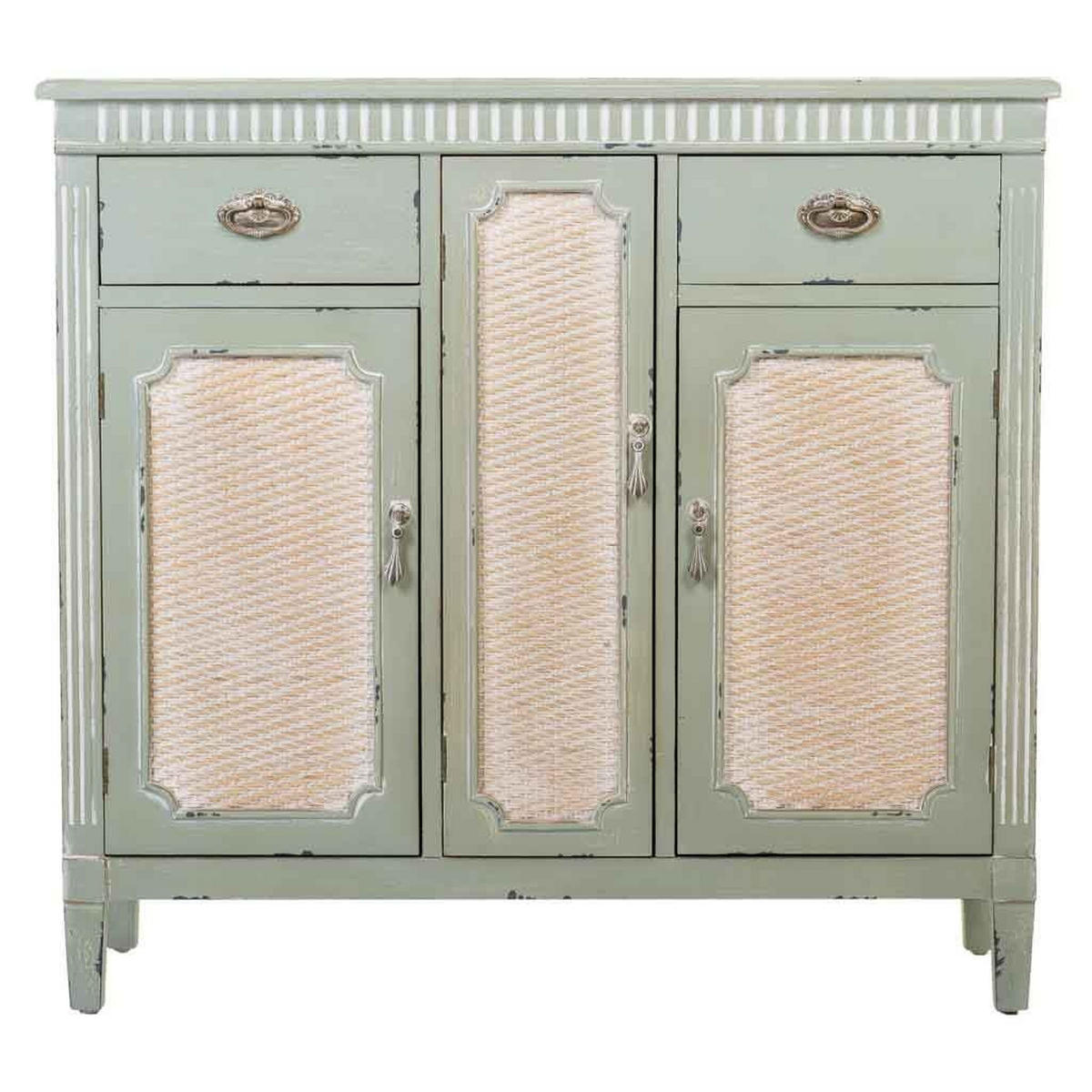 SIDEBOARD aus Holz 95x36x88 cm - Grün, Holz (95/36/88cm) - Wanderlust