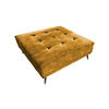 HOCKER WIOLO Braun Velvet - Dunkelbraun/Silberfarben, Textil (110/42/110cm) - KAWOLA