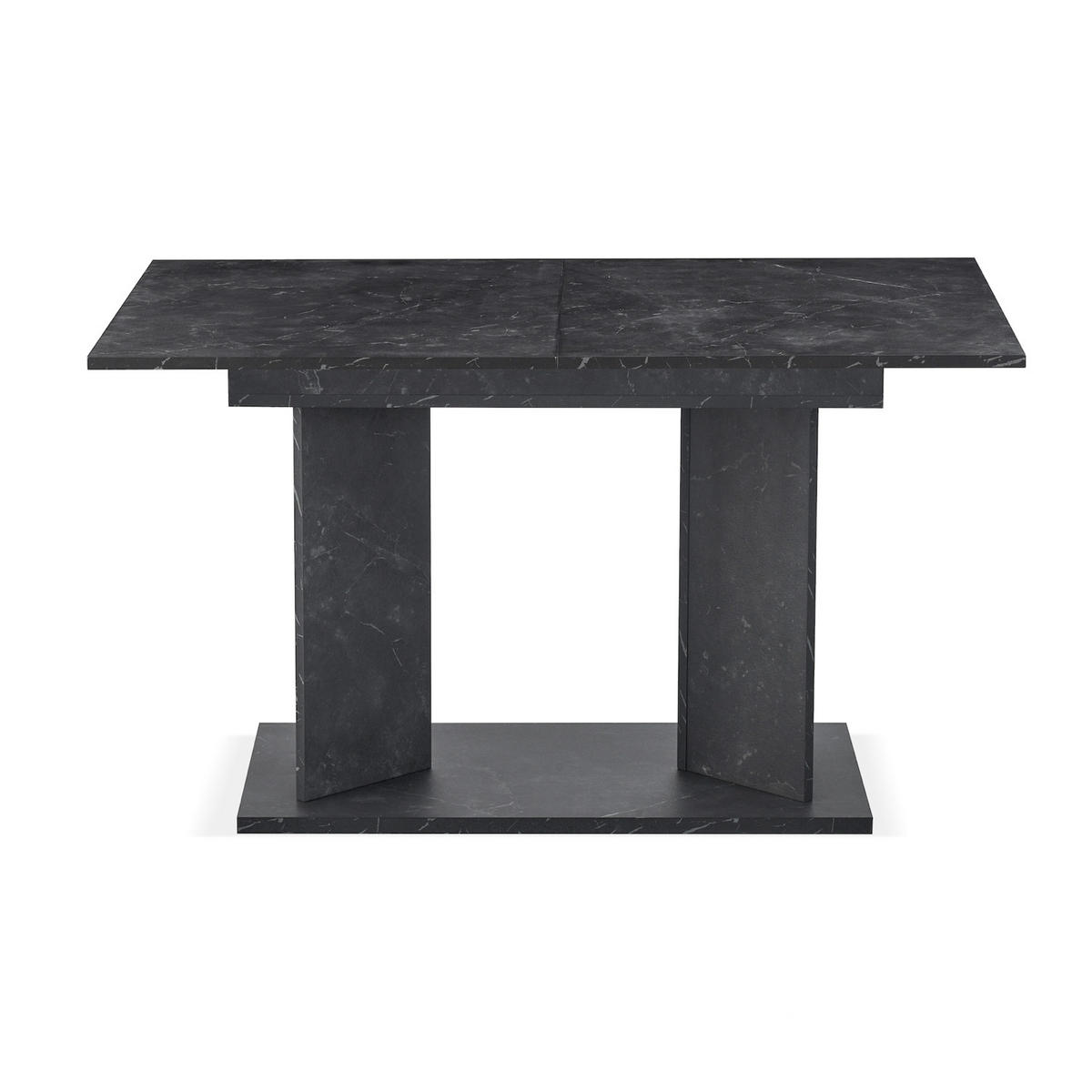 ESSTISCH VIVIAN 120-160/80/76 cm - Anthrazit, Holzwerkstoff (80/120/76cm) - B&D Home