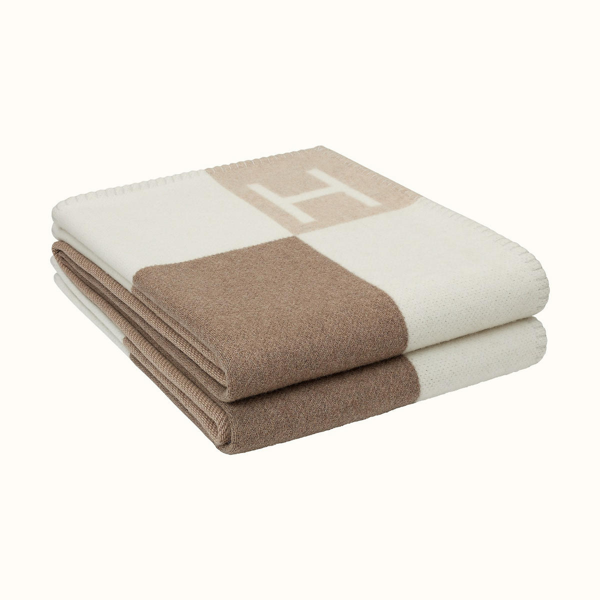 WOHNZIMMERDECKE – 180 x 130 cm, Khaki - Grau, Textil (180/130cm)