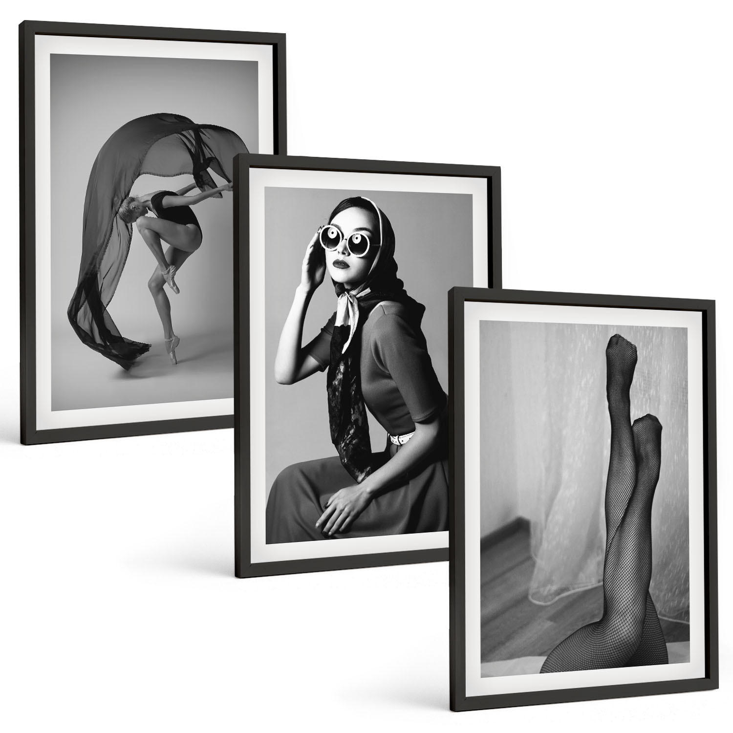 Tulup Bilder Schwarz 40x60 cm
