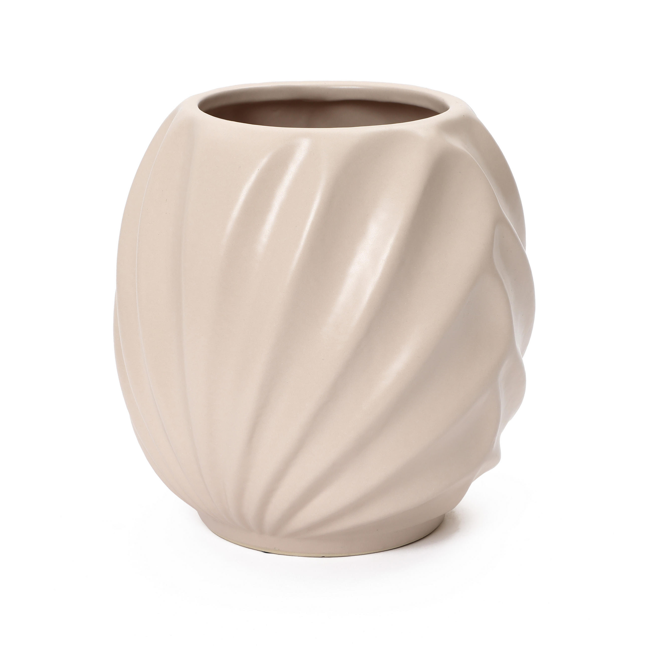 KERAMIK-BLUMENTOPF hellrosa, Ø 31 × H 32 cm - Rosa, Keramik (31.8cm) - Hometopia