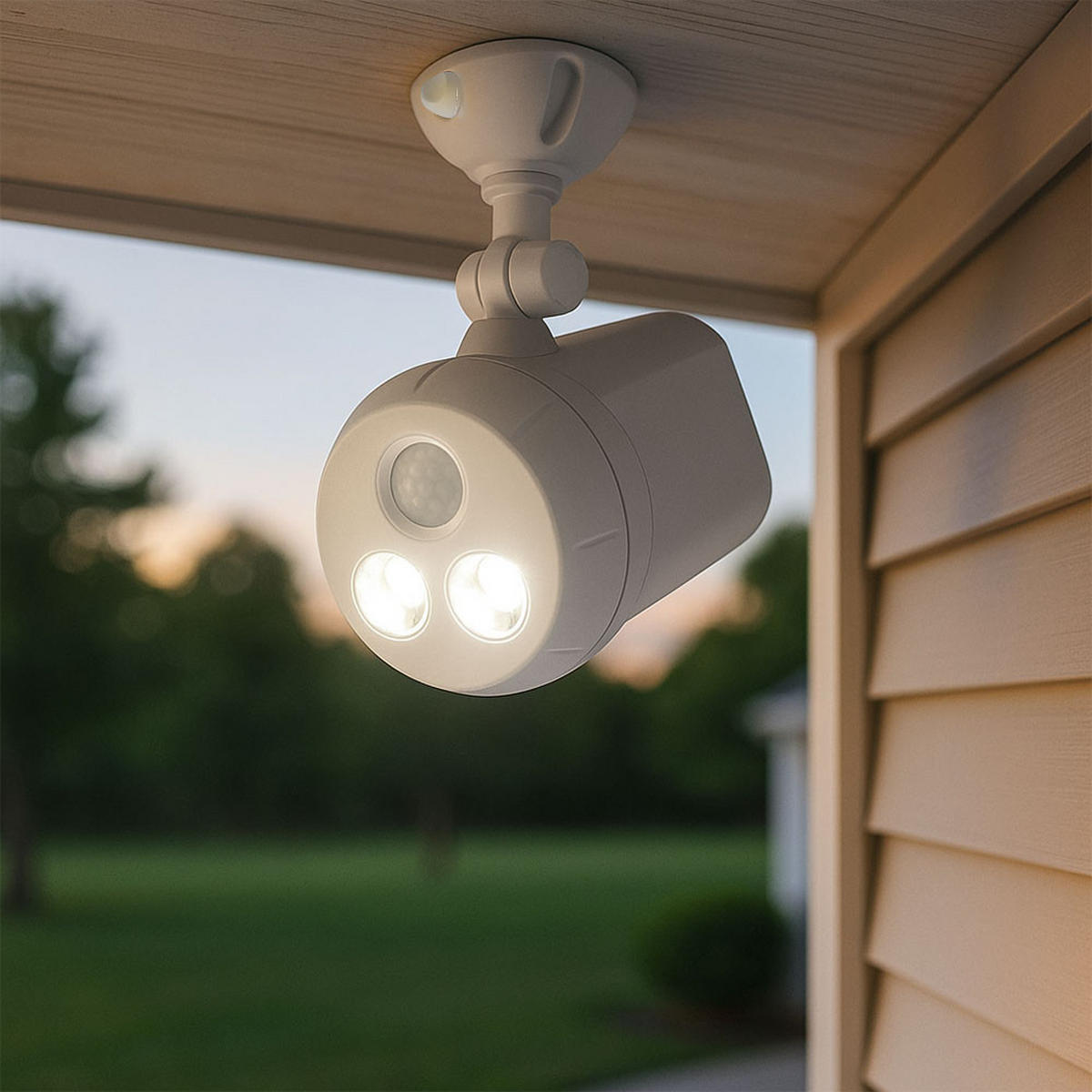 LED AUSSEN-WANDLEUCHTE Weiß Kunststoff 2er Set - Weiß, Kunststoff (11.5/16.5/9.5cm)