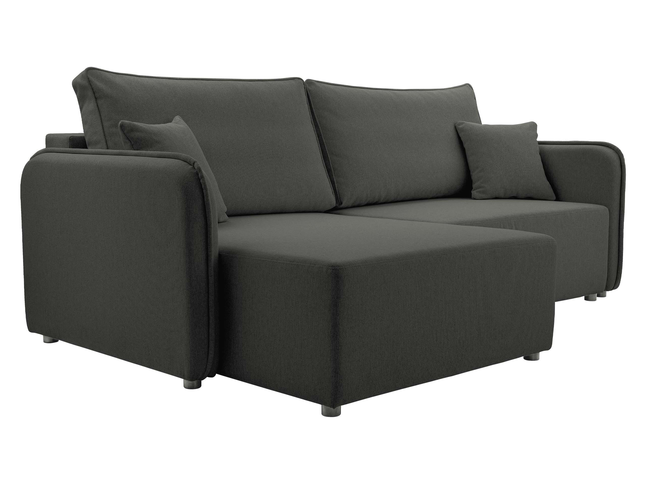 ECKSOFA Malody, Seite: Links - Anthrazit/Schwarz, Holz/Kunststoff (227/147cm) - MIRJAN24