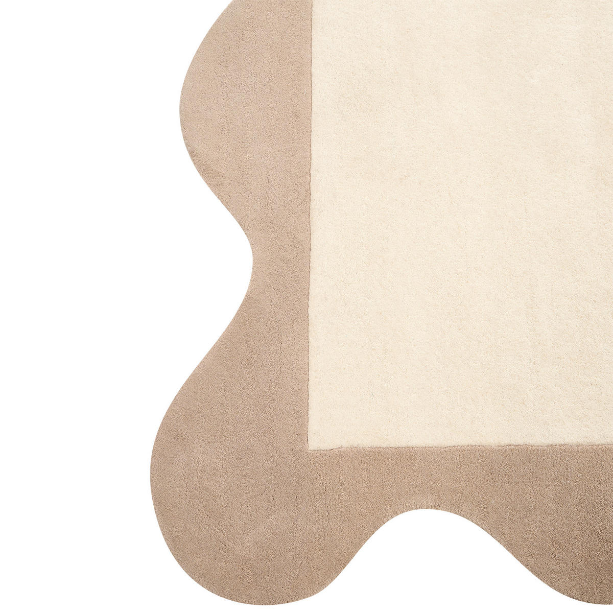 KOBEREC Béžový 160/230 cm Vlna Sanghar - béžová, textil (160/230cm) - Beliani
