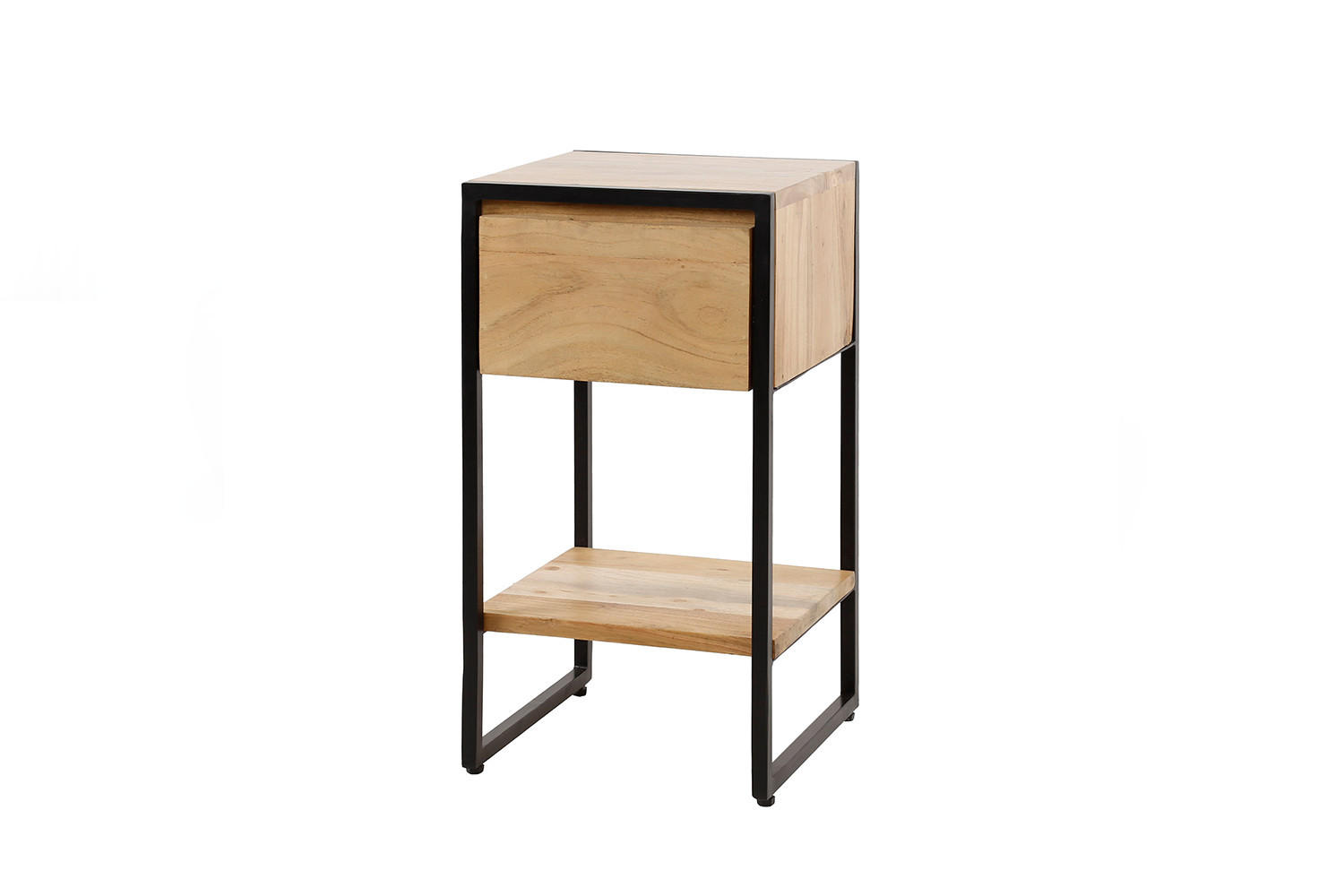 NACHTTISCH SEKI Holz Akazie - Braun, Holz (30/55/30cm) - KAWOLA