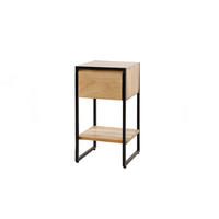 NACHTTISCH SEKI Holz Akazie - Braun, Holz (30/55/30cm) - KAWOLA