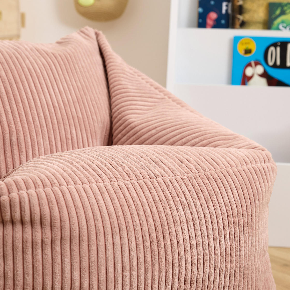 SITZSACK Flauschig für Kinder - Pink, Textil (55/44/55cm) - icon