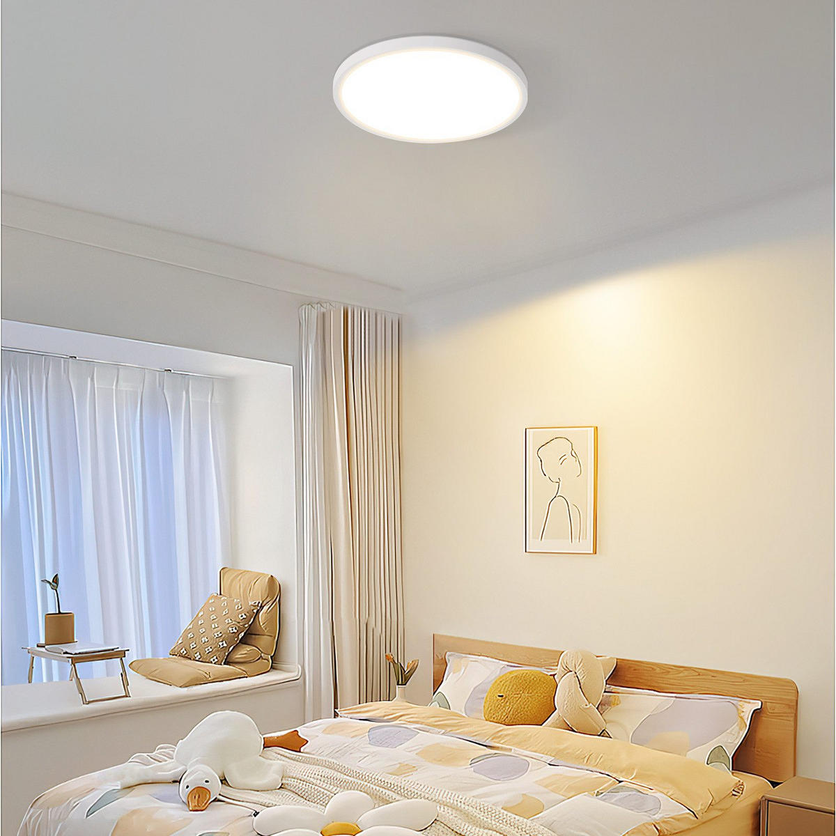 LED-DECKENLEUCHTE Malinowski 18/18/2.6 cm - Weiß, Kunststoff (18/18/2.6cm) - Nettlife