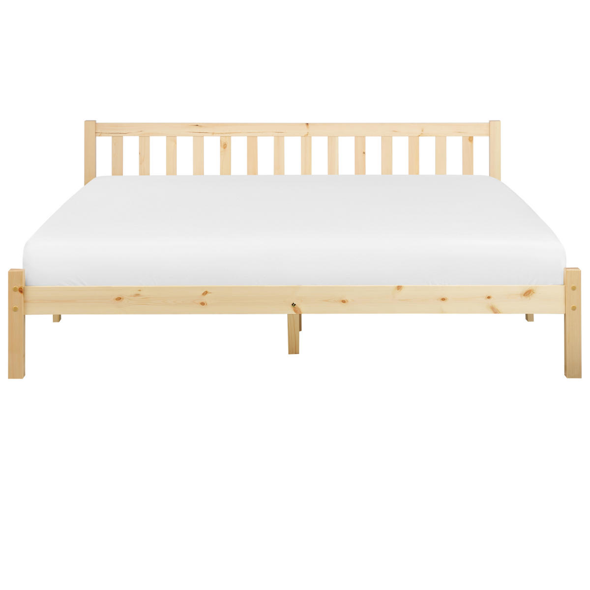 BETT mit Lattenrost 180/200 cm Braun Florac - Braun, Holz (180/200cm) - Beliani