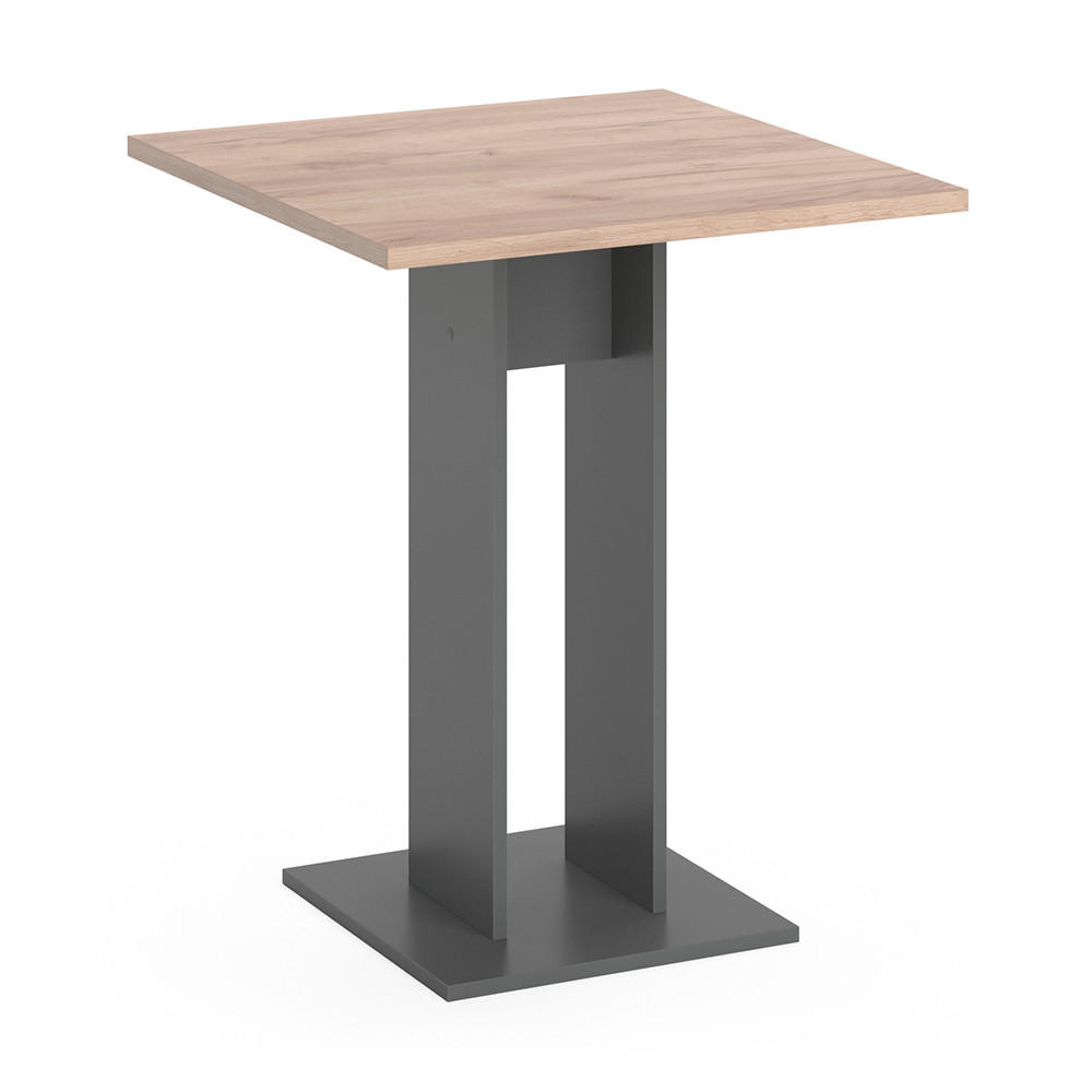 ESSTISCH Repose Anthrazit 65 x 65 cm - Anthrazit, Holzwerkstoff (65/65/78cm) - Vicco