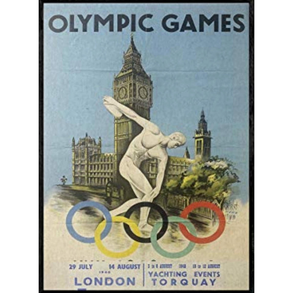 POSTER Olympische Spiele London A3 Rahmenlos - Klar, Papier (29.7/5/42cm) - Nacnic
