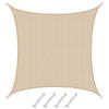 SONNENSEGEL Luftdurchlässig 200 cm Beige - Beige, Kunststoff (200/200cm) - Amanka