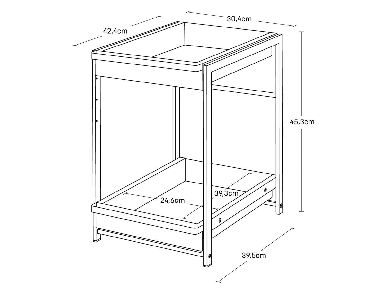 Thumbnail - Yamazaki Spülschrank-Regal, Schwarz, Metall, 30x45x42 cm, Küchen, Küchenmöbel, Küchenregale