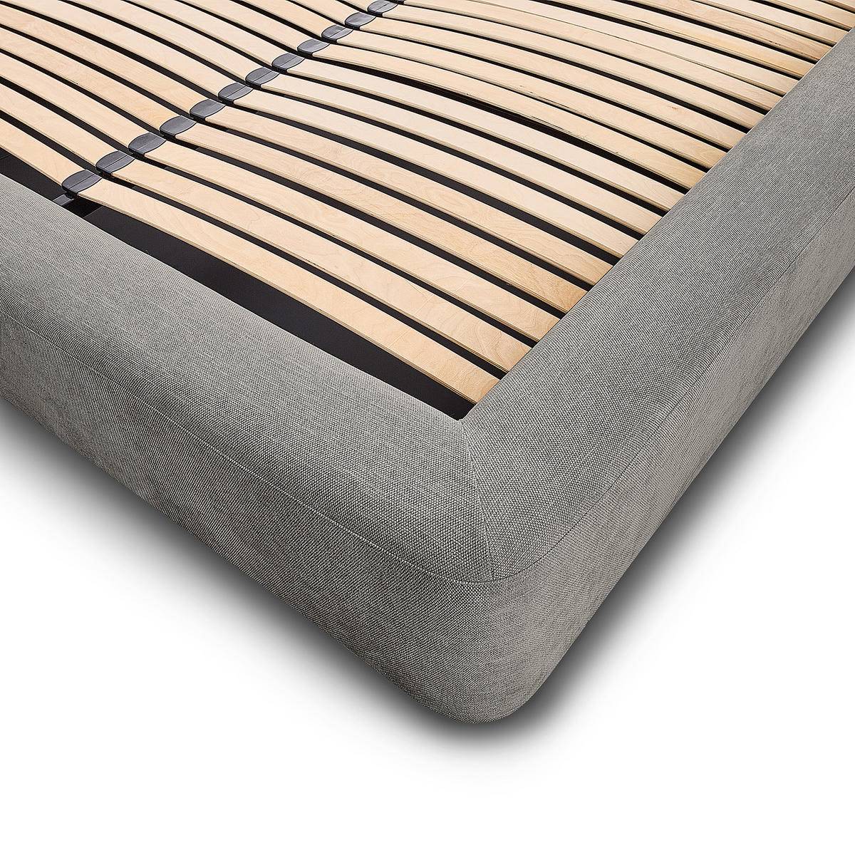 POLSTERBETT - Dunkelgrau, Textil (140/200cm) - home24