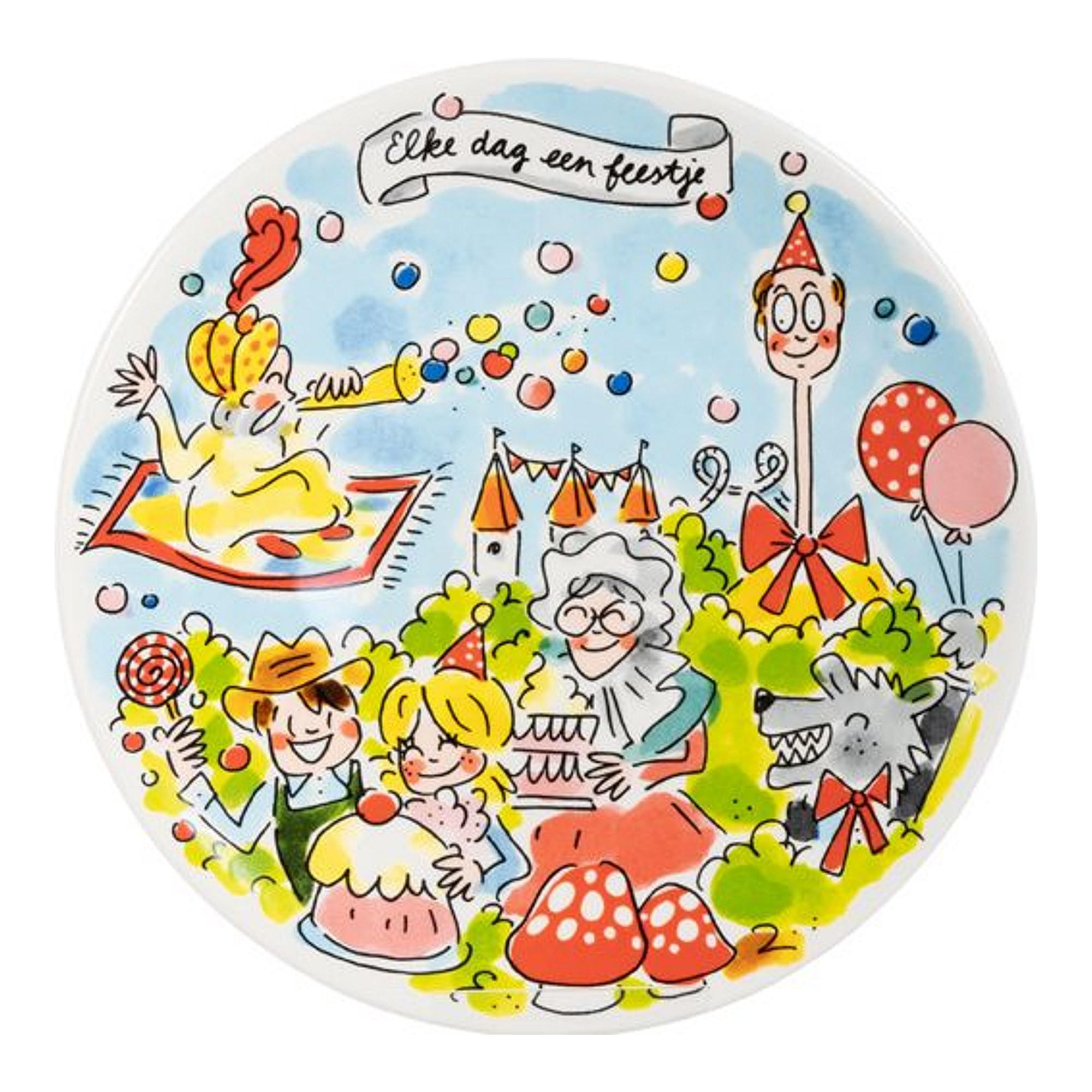 KUCHENTELLER Fest Efteling in Bunt - 18cm - Multicolor, Keramik (18cm) - Blond Amsterdam