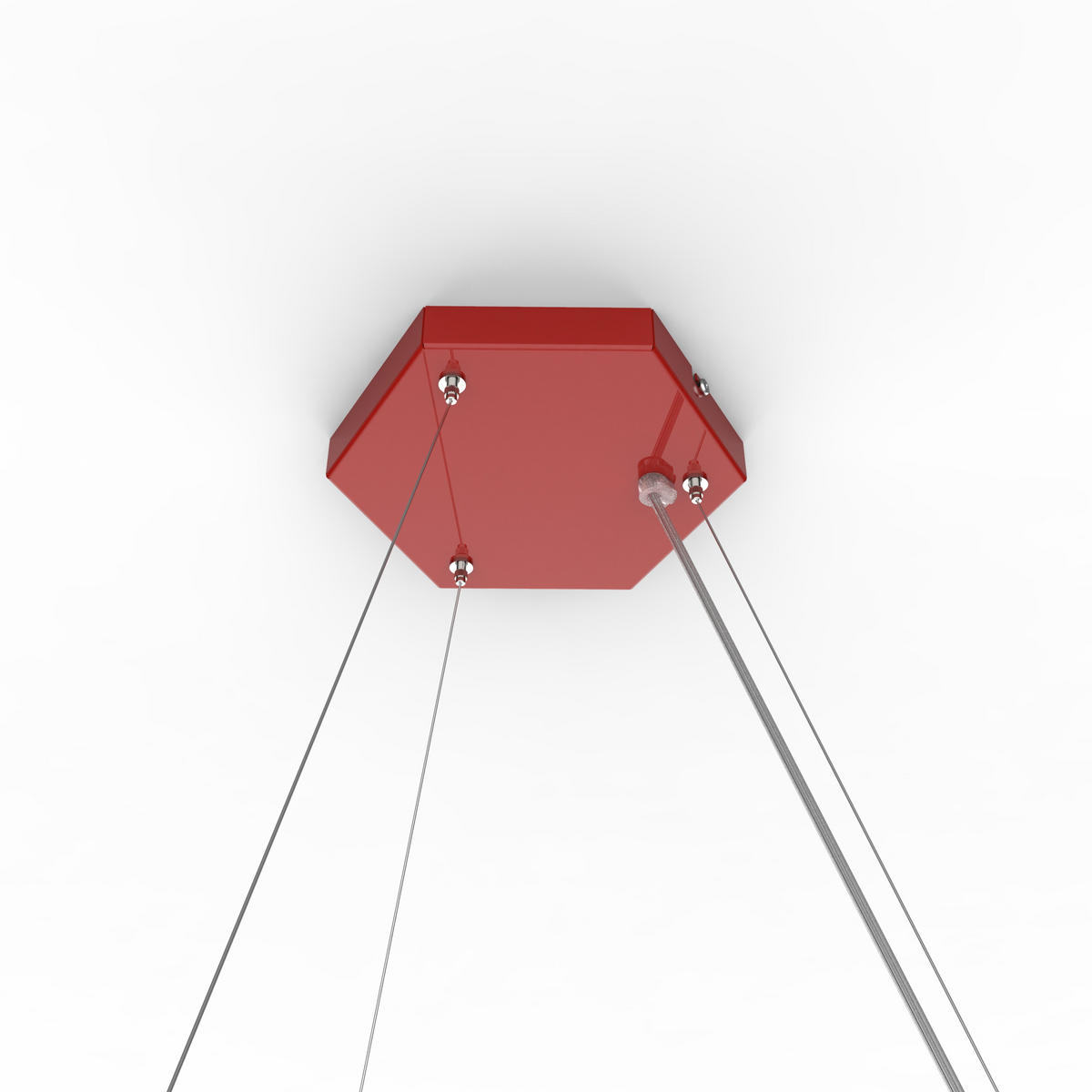 LED-HÄNGELEUCHTE - Rot, Metall (1.6/100/40cm) - Lumicom