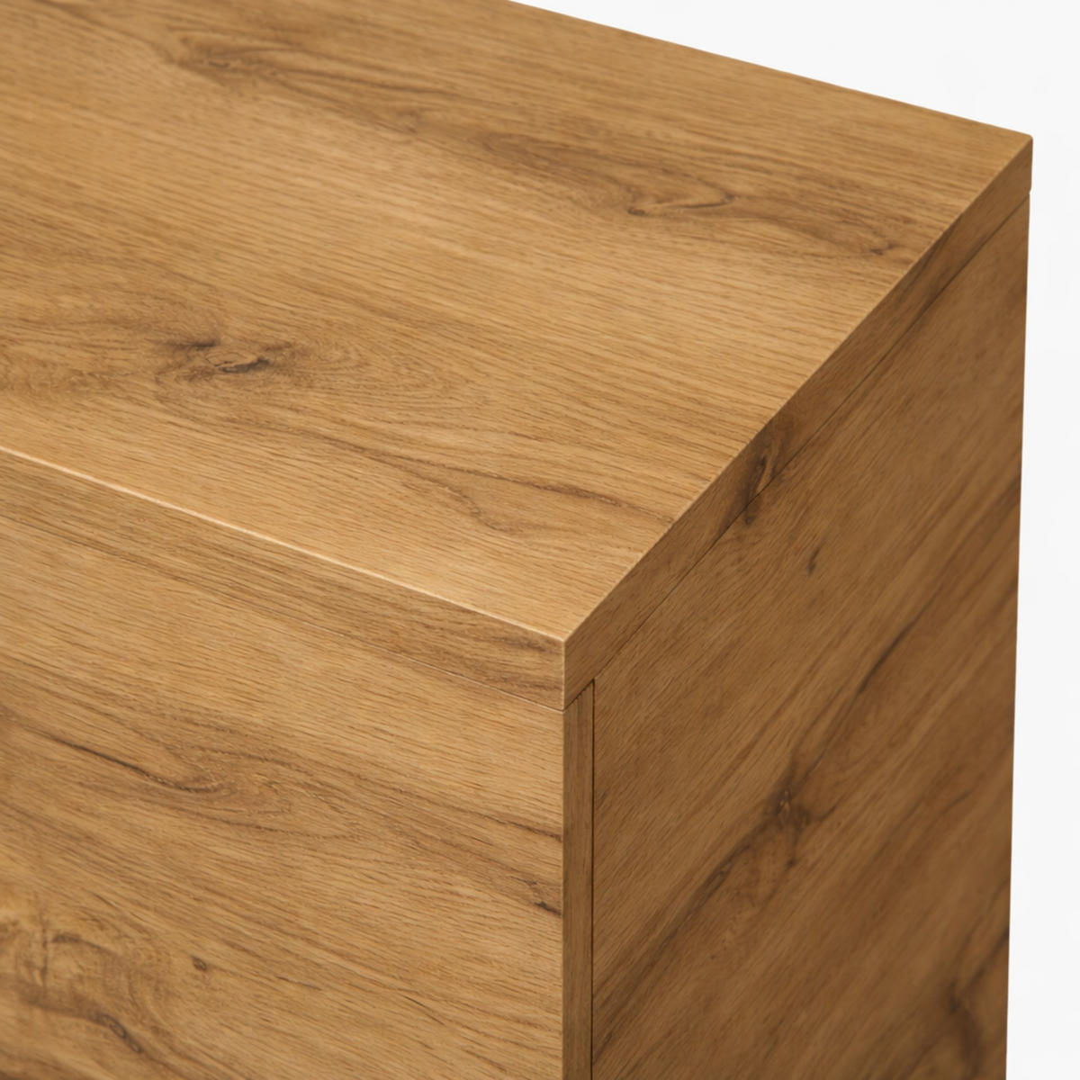 LOWBOARD TV TORINO Hängend + Stehend, Mattes Finish, Schwarz + Eiche Wotan - Eiche Wotan/Schwarz, Holzwerkstoff/Kunststoff (181/40/35cm) - Komodee