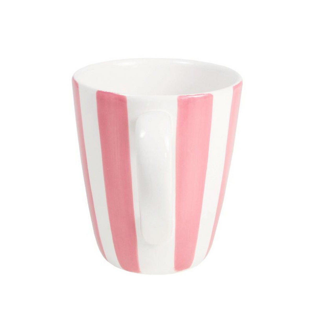 BECHER Rosa Streifen in Rosa - 350 ml - Multicolor, Keramik (0.35L) - Blond Amsterdam