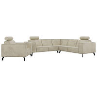 SEDACIA ZOSTAVA L+1 VESANO - Béžová Samet - čierna/béžová, kov/textil (260/90/260cm) - MKS
