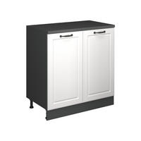 SKRINKA DO PODKROVIA Rion Biely vidiecky dom 80 x 81.6 cm bez sklonu s 2 dverami - biela, kompozitné drevo (80/83.8/46cm) - Vicco