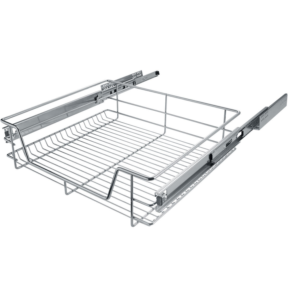 TELESKOPSCHUBLADE ,einfache Montage,grau - Grau, Metall (57/14/44cm) - tectake