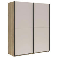 SCHWEBETÜRENSCHRANK Chuck Mauvella Eiche / Kaschmir 170 / 64 / 210cm - Kaschmir/Eichefarben, Holzwerkstoff/Kunststoff (170/210/64cm) - Feldmann-Wohnen