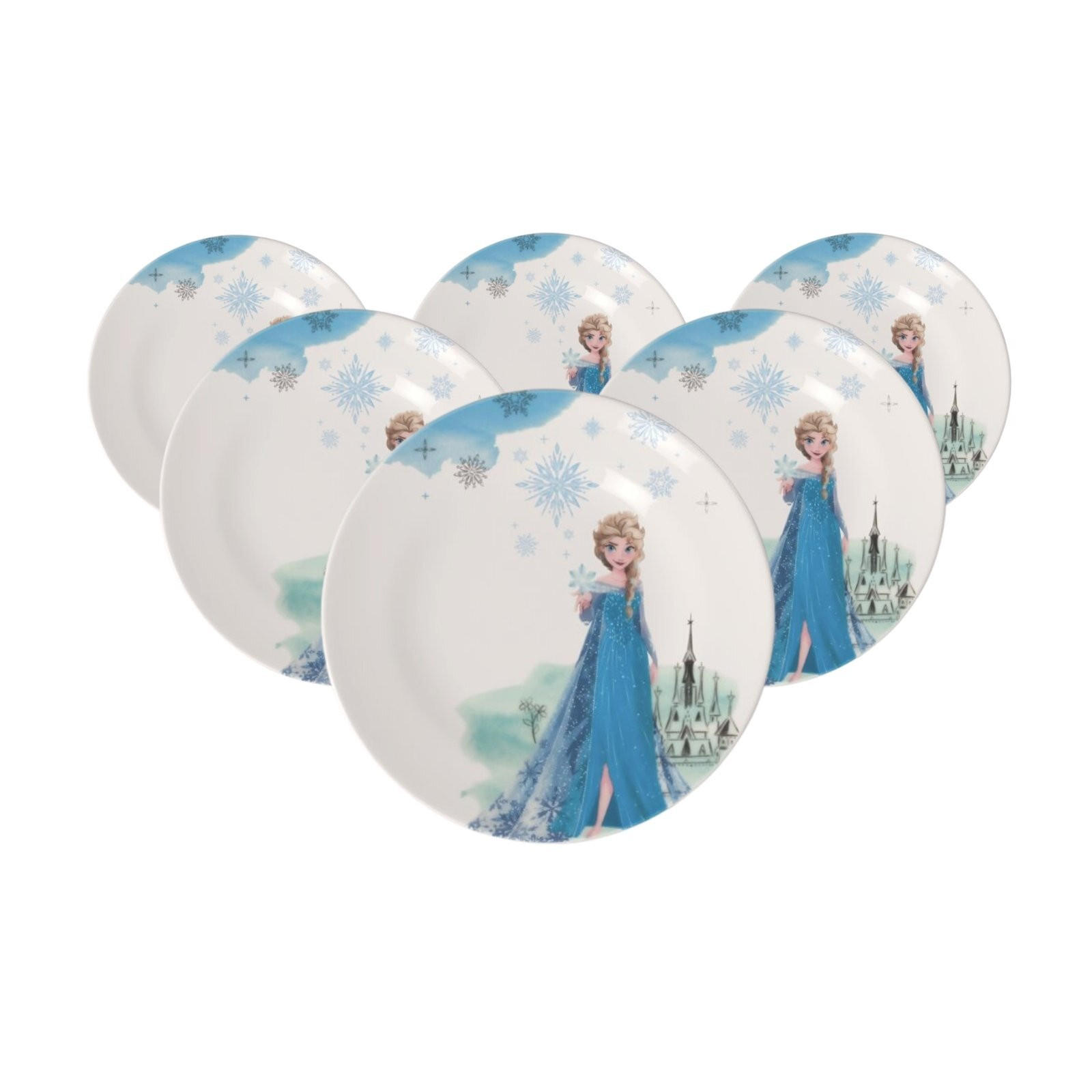 KINDERTELLER Disney Frozen bunt ø 21,5 cm 6er Set - Multicolor, Keramik (21.5/1.6/21.5cm) - Villeroy & Boch