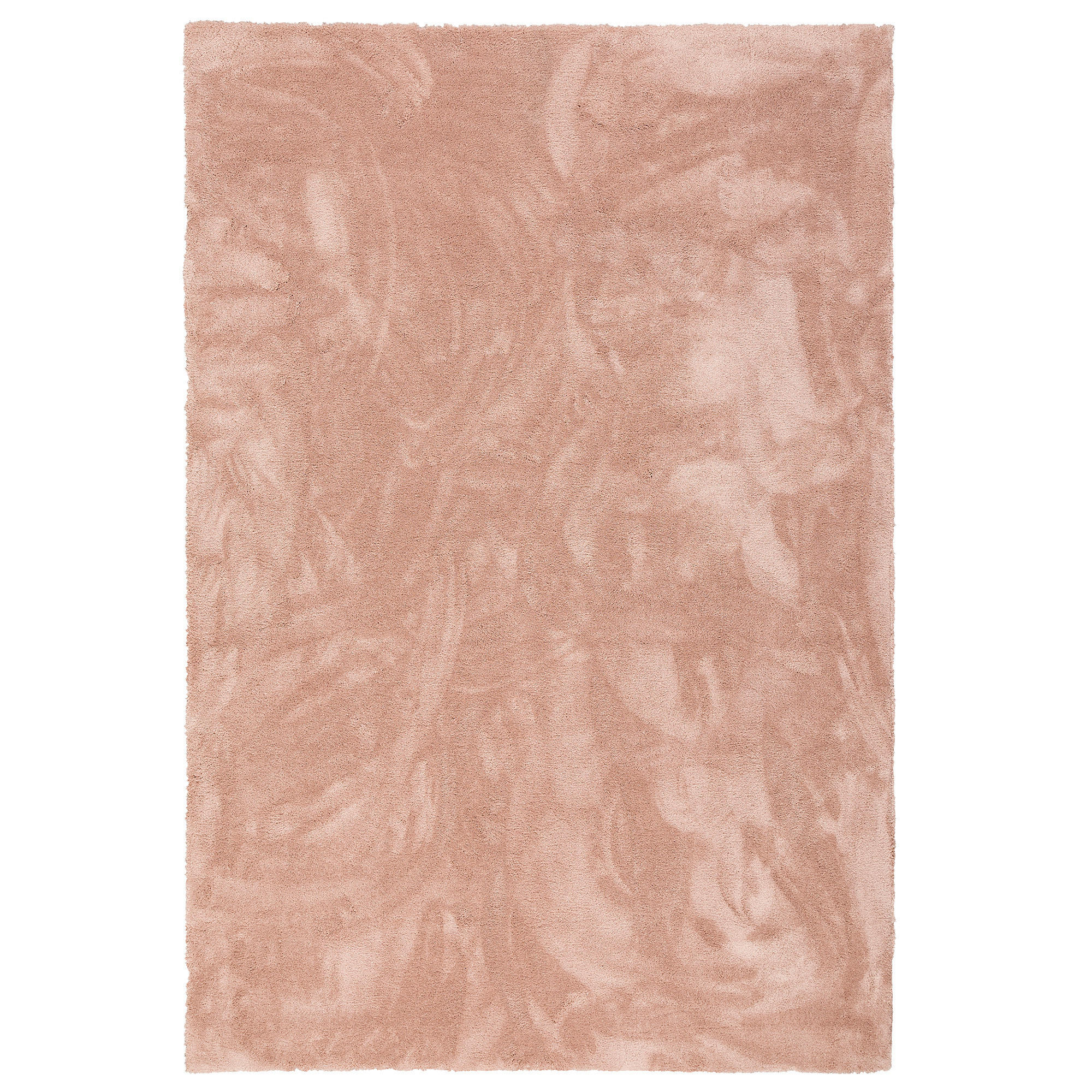 LUXUS HOCHFLOR SHAGGY TEPPICH VELVET - Altrosa, Textil (160/160cm) - Snapstyle